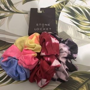 set of 3 tie dye scrunchies